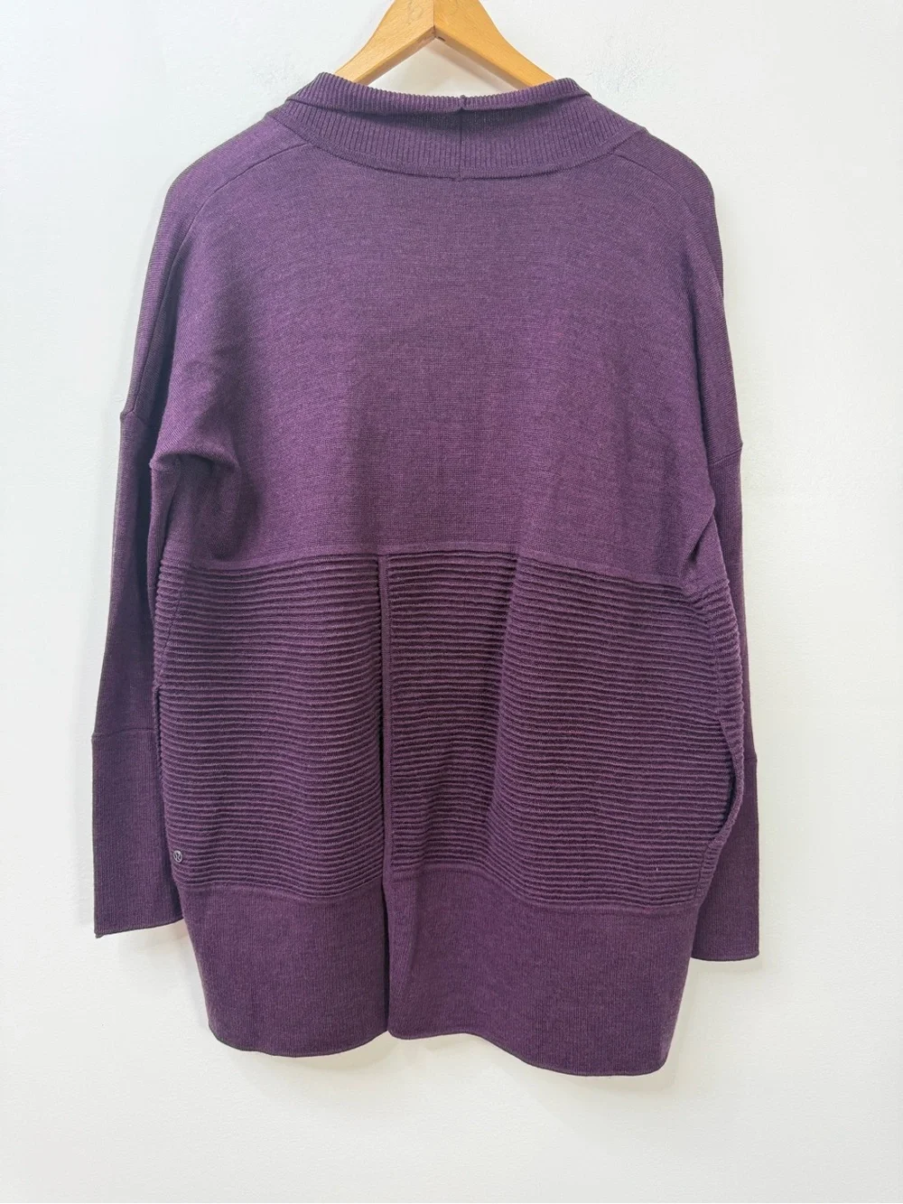 lululemon athletica Open-Front Longline Cardigan - Plum size M